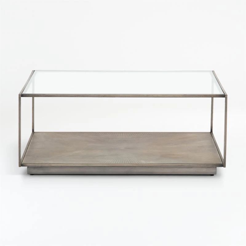 Array Square Coffee Table with Shelf