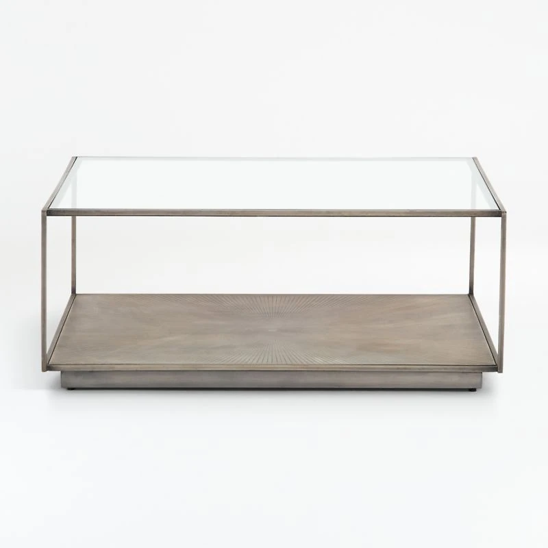 Array Square Coffee Table with Shelf