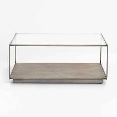 Array Square Coffee Table with Shelf