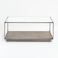 Array Square Coffee Table with Shelf
