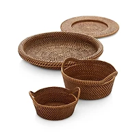 Artesia Large Honey Rattan Bread Basket.