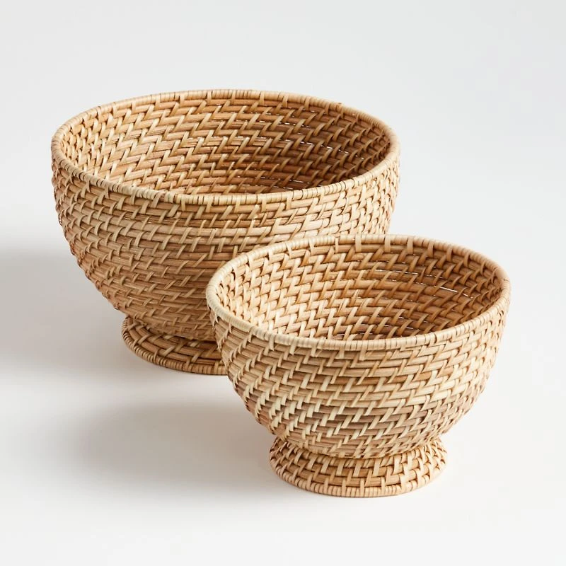 Artesia Natural Small Rattan Bowl