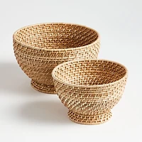 Artesia Natural Small Rattan Bowl