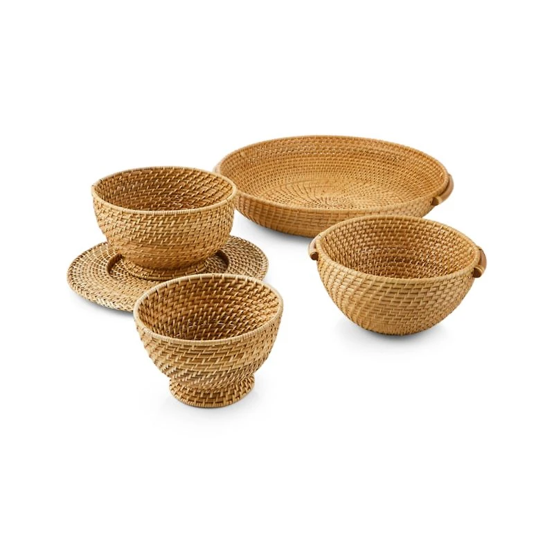 Artesia Natural Small Rattan Bowl