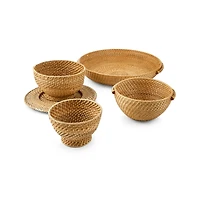 Artesia Natural Small Rattan Bowl