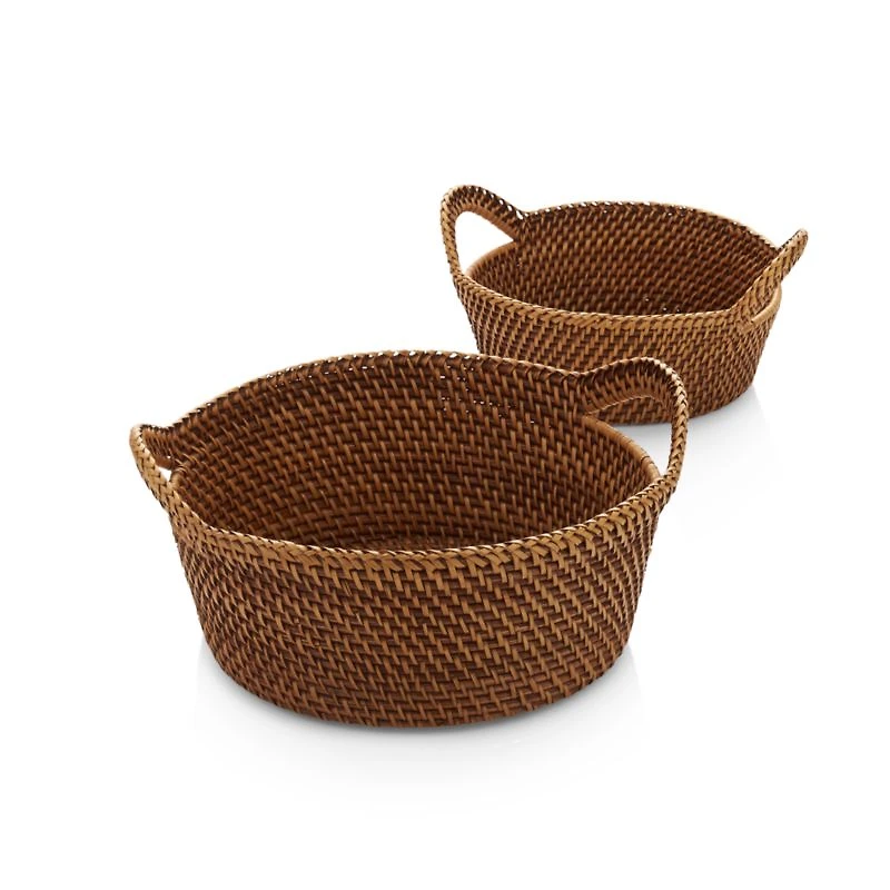 Artesia Large Honey Rattan Bread Basket.