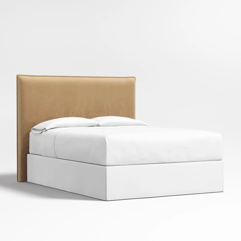 Arvada 54" Camel Brown Upholstered King Headboard