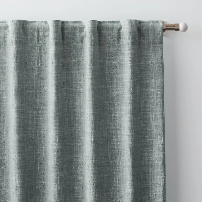 Ashbery Mist Blue Window Curtain Panel 52"x96"