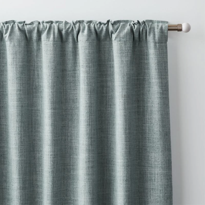 Ashbery Mist Blue Window Curtain Panel 52"x96"
