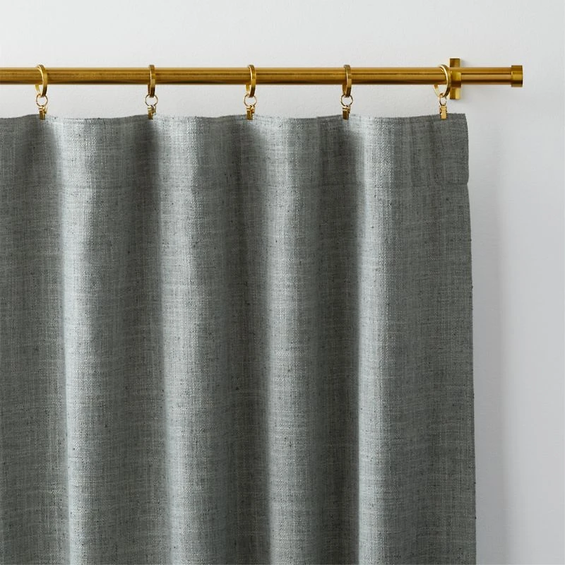 Ashbery Pebble Grey Window Curtain Panel 52"x84"