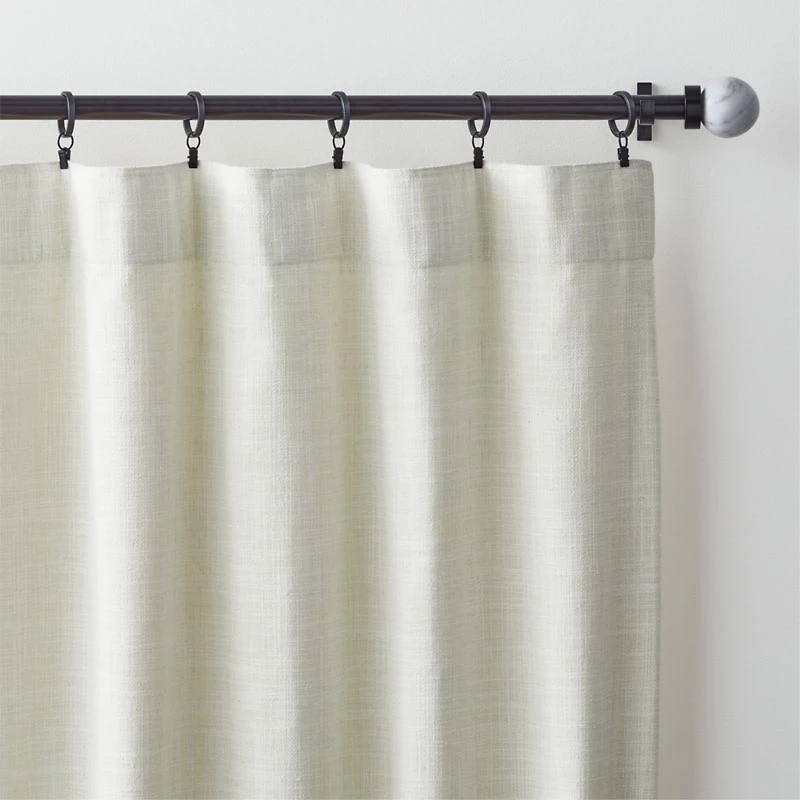 Ashbery Ivory Window Curtain Panel 52"x84"