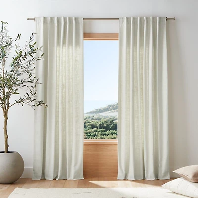 Ashbery Ivory Window Curtain Panel 52"x84"