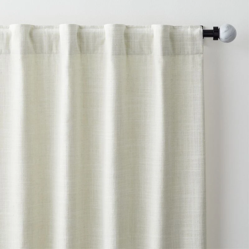 Ashbery Ivory Window Curtain Panel 52"x84"