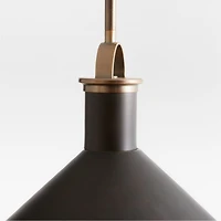 Aster Milk Glass Pendant Light 17"