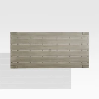 Ashore 82" Grey Mahogany Wood Outdoor Dining Table