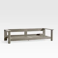 Ashore Grey Mahogany Wood Outdoor Sofa