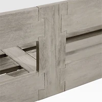 Ashore Grey Mahogany Wood Outdoor Sofa