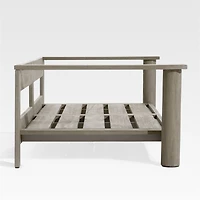 Ashore Grey Mahogany Wood Outdoor Sofa