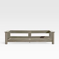 Ashore Grey Mahogany Wood Outdoor Sofa