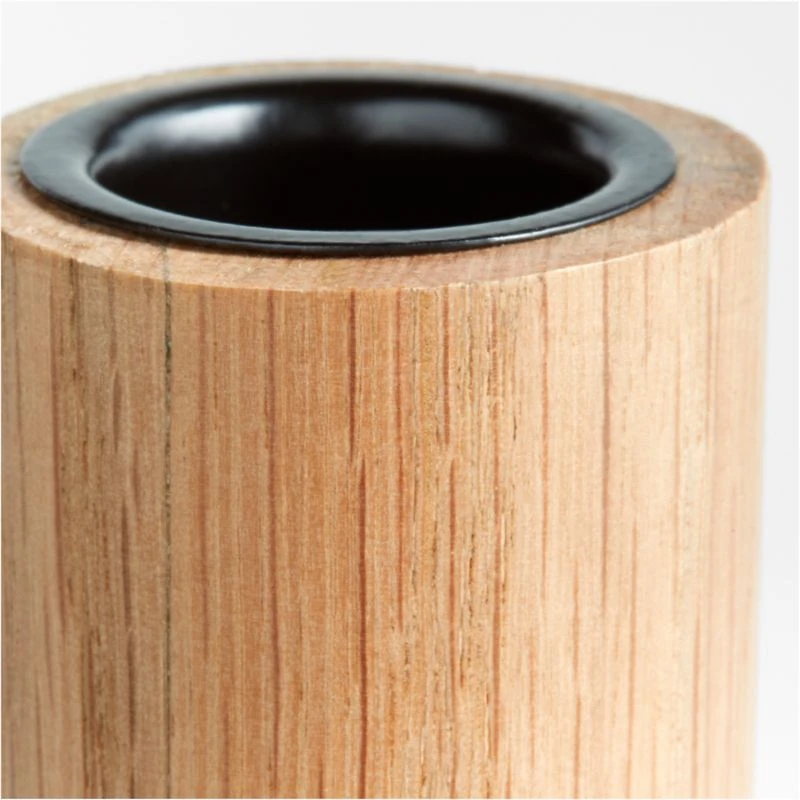 Asker Natural Wood Taper Candle Holder 8.5"