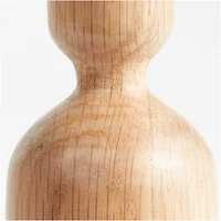 Asker Natural Wood Taper Candle Holder 8.5"