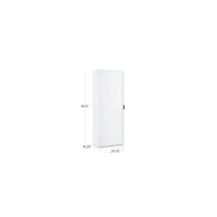 Aspect White Modular Bookcase with Wood Door