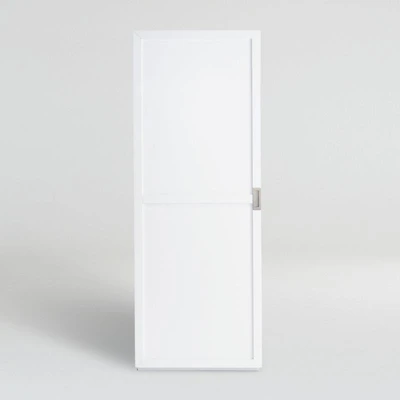Aspect White Modular Bookcase with Wood Door