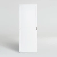 Aspect White Modular Bookcase with Wood Door