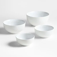 Aspen Coupe Stoneware Mixing and Serving Bowls, Set of 4