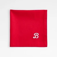 Aspen Cherry Red Organic Cotton Dinner Napkin