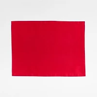 Aspen Cherry Red Organic Cotton Placemat