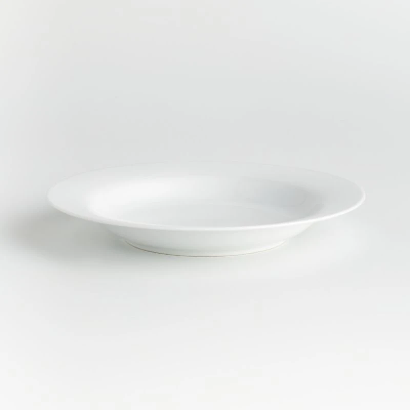 Aspen Rimmed Porcelain Low Bowls, Set of 8