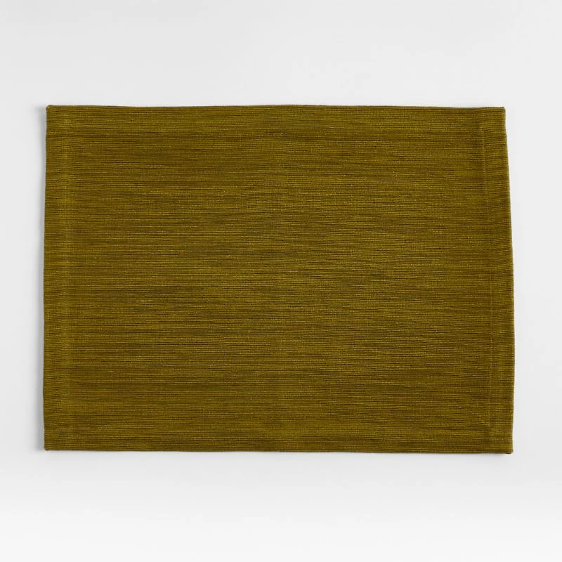 Aspen Rectangular Moss Green Cotton Placemat