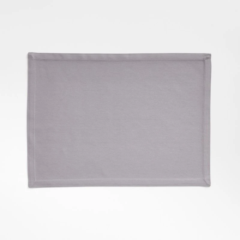 Aspen Metal Grey Organic Cotton Placemat
