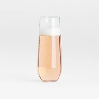 Aspen 9-Oz. Stemless Champagne Flute Glass