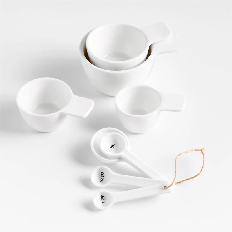 Aspen White Ceramic Measuring Cups