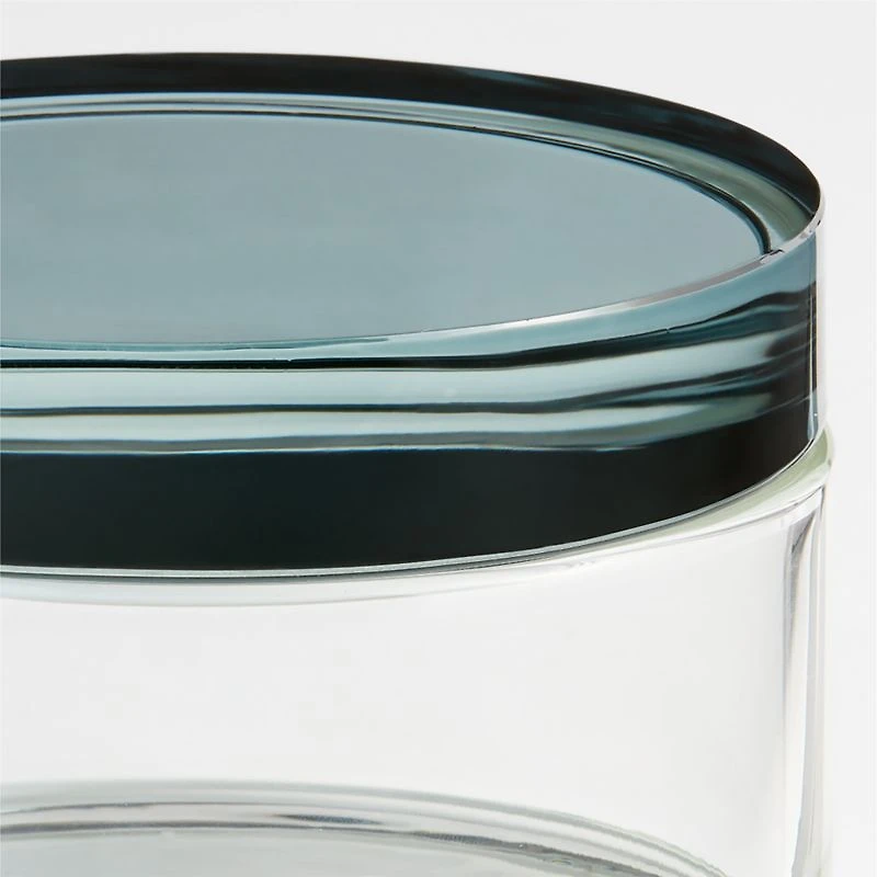 Astoria Medium Clear Glass Bathroom Canister