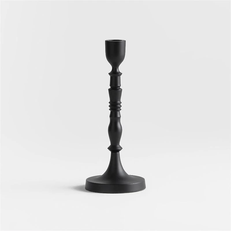 Astryd Black Metal Taper Holder 9"