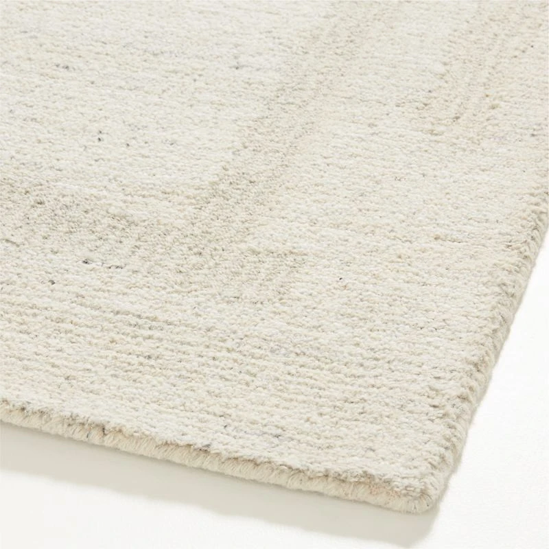 Athens Wool Hand-Tufted Silver Grey Area Rug 8'x10'