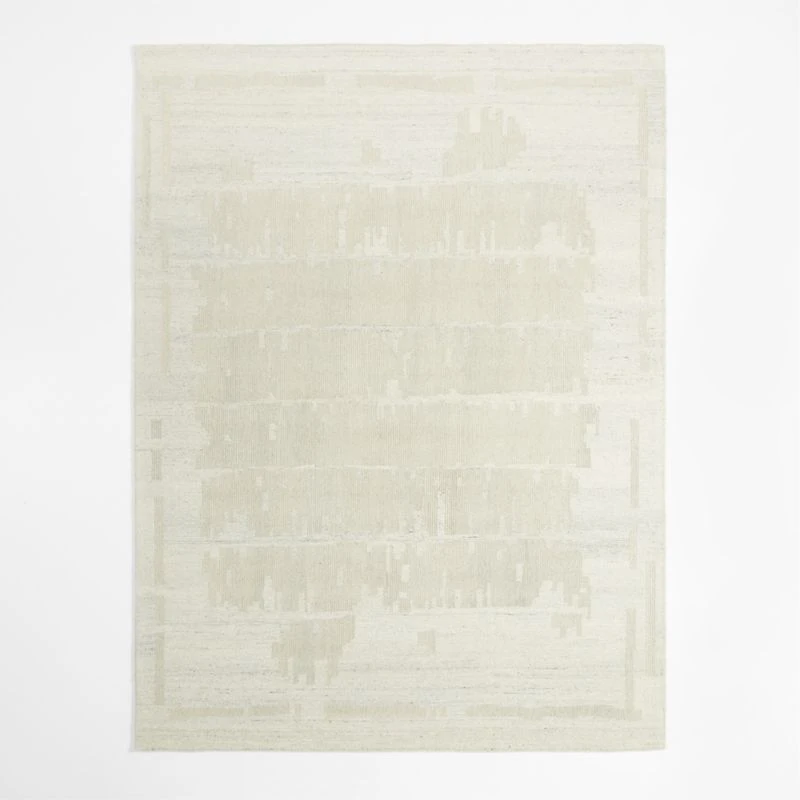 Athens Wool Hand-Tufted Silver Grey Area Rug 8'x10'