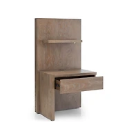 Atlas Left One Panel Night Stand with Light