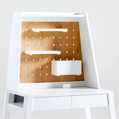 Atticus Kids White Desk Hutch