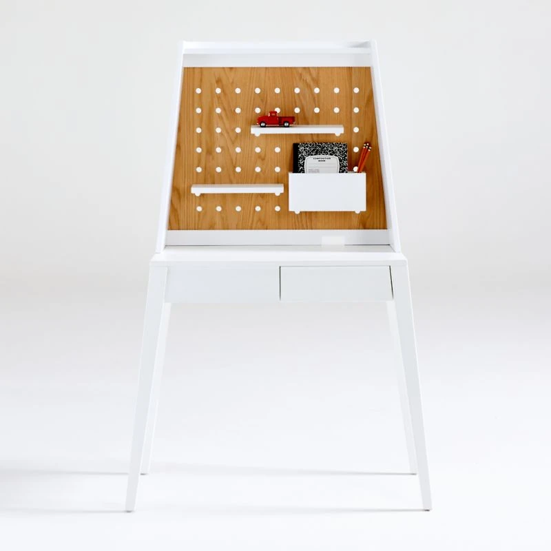 Atticus Kids White Desk Hutch