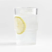 Atwell 16-Oz. Acrylic Stackable Ribbed Highball Glass
