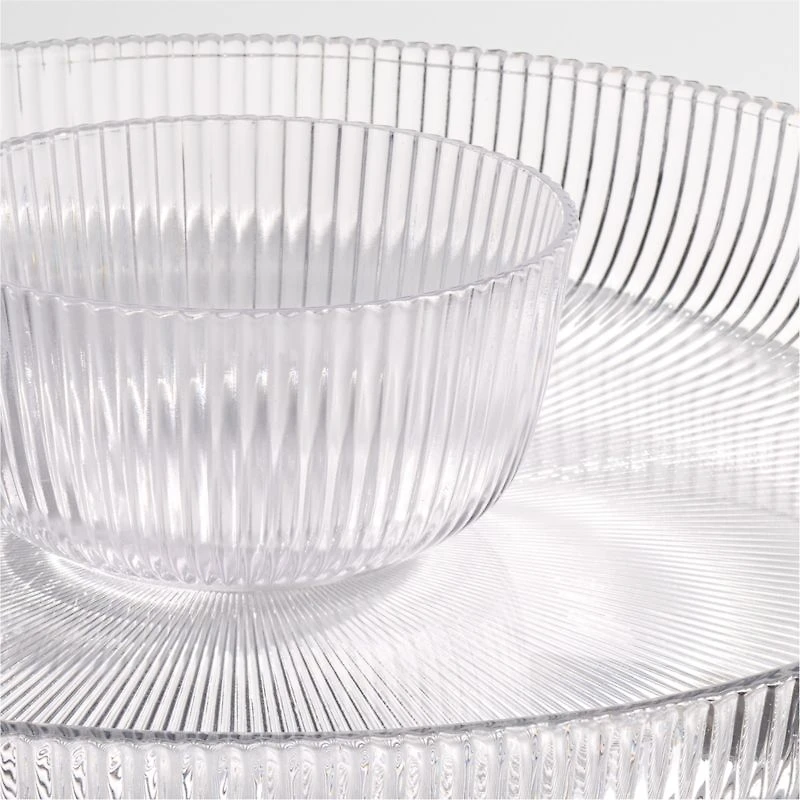 Atwell Glass Chip and Dip with Mini Bowl