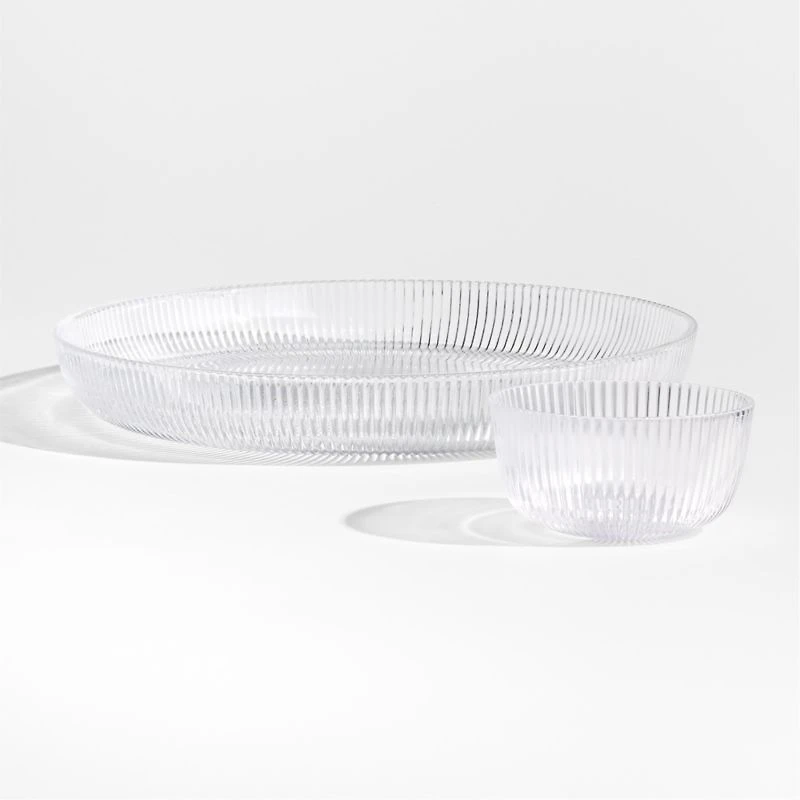 Atwell Glass Chip and Dip with Mini Bowl