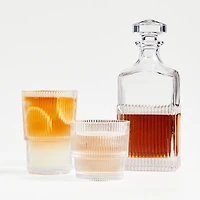 Atwell 11-Oz. Stackable Ribbed Double Old-Fashioned Glass