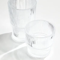 Atwell 11-Oz. Stackable Ribbed Double Old-Fashioned Glass