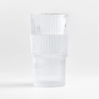 Atwell 11-Oz. Stackable Ribbed Double Old-Fashioned Glass