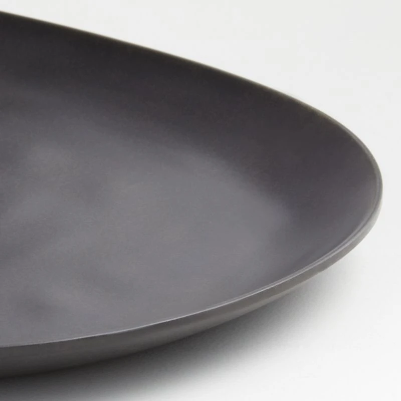 Audley Dark Grey Bamboo Melamine Serving Platter